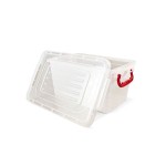 Rectangular food box, capacity 16 l, transparent